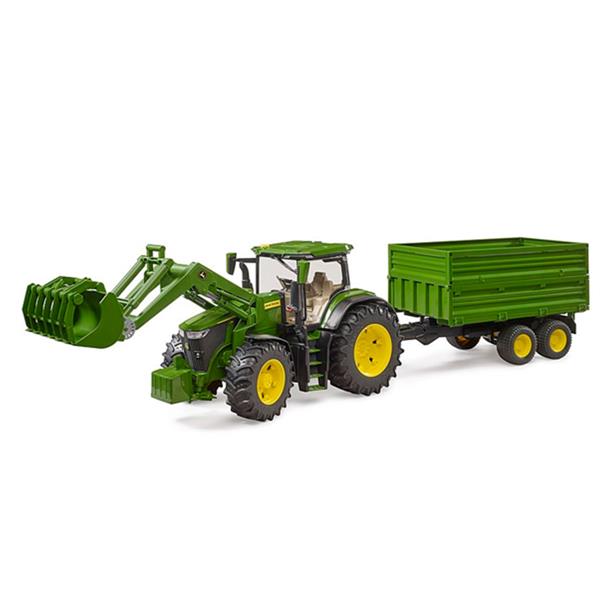 01 John Deere 7R 350 Frontlæsser m. anhænger